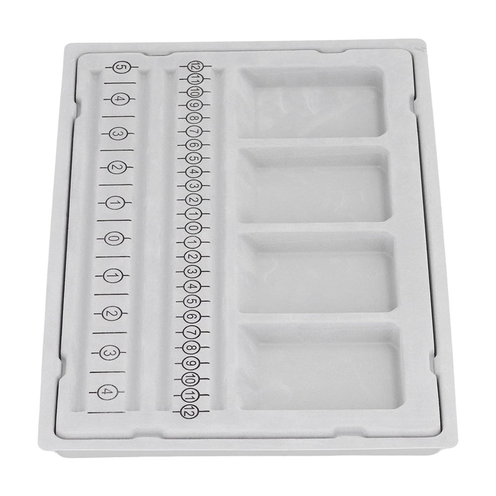 Bead Board Beaded Measuring Board 4 Straight Channels 4 Recessed Compartments Design Boards for Creating Bracelets, Necklaces and Other Jewelry