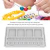 Bead Board Beaded Measuring Board 4 Straight Channels 4 Recessed Compartments Design Boards for Creating Bracelets, Necklaces and Other Jewelry view 3
