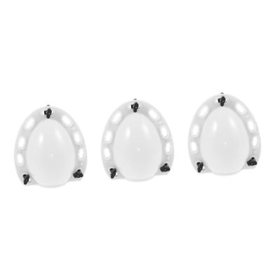 Toyvian 3pcs Easter Egg Molds DIY Egg Craft Molds Reusable Plastic for Parties and Crafts