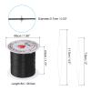 PATIKIL 0.7mm Stretchy Bracelet String Set, 26Ft Craft Elastic Bead Cord with 2 Pcs Beading Needles for Jewelry Making Necklace Bracelet Kit, Black view 2
