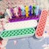 ARTopet Desktop Organizers Silicone Makeup Brush Holder Multipurpose Pen Holder Sewing Tool Storage Box for Brush, Art Supplies, Painting Brush and Craft view 2
