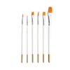 6 Pcs Paint Brushes Set Nylon Hair Painting Brush Short Rod Oil Acrylic Brush Watercolor Pen Professional Art Supplies view 1