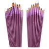 24 Pcs/Lot Different Size Artist Fine Nylon Hair Paint Brush Set for Watercolor Acrylic Oil Painting Brushes Drawing Art Supplie Gouache view 1