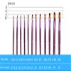 24 Pcs/Lot Different Size Artist Fine Nylon Hair Paint Brush Set for Watercolor Acrylic Oil Painting Brushes Drawing Art Supplie Gouache view 2