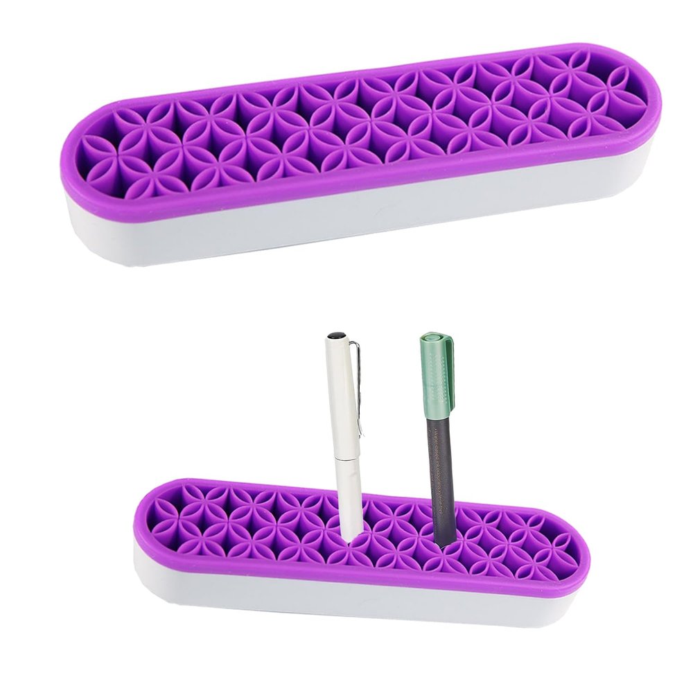ARTopet Desktop Organizers Silicone Makeup Brush Holder Multipurpose Pen Holder Sewing Tool Storage Box for Brush, Art Supplies, Painting Brush and Craft