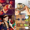 20Pcs Wooden Handle Paint Brushes Set for Acrylic Oil Watercolor Acrylic Paintbrushes for Body Rock Canvas (D As Shown) view 4