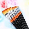 Flat Nylon Oil Paint Brush Artist Set Acrylic DIY Watercolor Brush Artist Flat Head Brush (Color : A, Size : 2cm) view 1