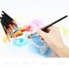 Flat Nylon Oil Paint Brush Artist Set Acrylic DIY Watercolor Brush Artist Flat Head Brush (Color : A, Size : 2cm) view 4