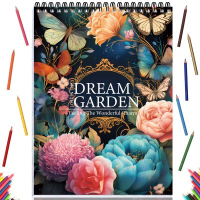 Adult Coloring Book for Women, Coloring Books for Adults Relaxation, Spiral Bound Adult Coloring Book for Women Relaxation Page One Sided Design,Thick Paper Non-Bleed, Mindfulness Gifts Arts and Crafts to Relax, Anxiety and Depression, 30 Pages of DR