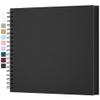 Yopih 12x12 Inch DIY Scrapbook Photo Album, Hardcover Kraft Paper Acid-Free, 50 Sheets (100 Pages), Lay Flat & Cover Customizable Memory Book for Weddings Anniversaries Guest Book Baby Family Travel view 1