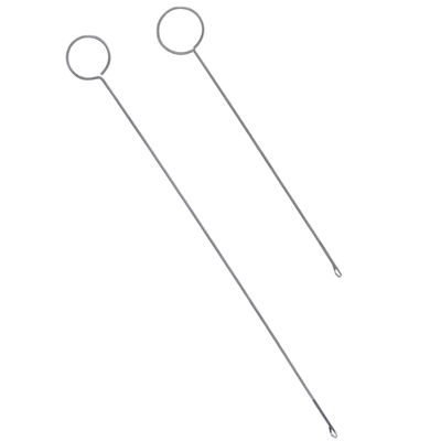 Operitacx 2pcs Metal Loop Turner Hook Threader Sewing Thread Tool for Pants Drawstring Threader DIY Knitting Tools Thread Puller for Sewing