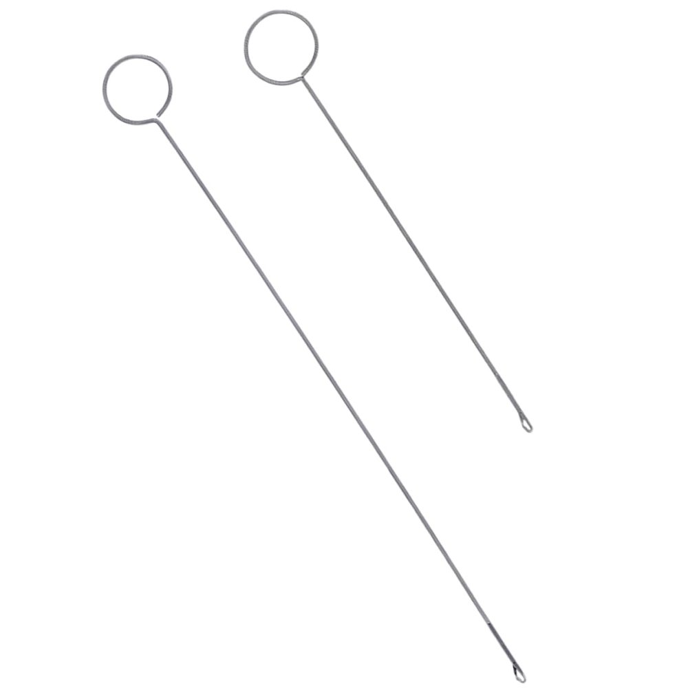 Operitacx 2pcs Metal Loop Turner Hook Threader Sewing Thread Tool for Pants Drawstring Threader DIY Knitting Tools Thread Puller for Sewing