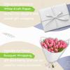 SMART&CASUAL Craft Paper Roll 17.8" x 760" Kraft Paper White Easel Paper Roll for Kids Gift Wrapping Art Bulletin Board Paper Bouquet Flower Packing Painting Drawing Floor Covering Poster Chart Paper view 4
