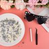 ASTARON 50g Mix Flatback Rhinestones Half Pearls for Crafts Mixed Size 3mm-10mm Flat Back Rhinestones for Crafts Flatback Pearls for Decorating Tumblers Mugs Nail Art Shoes (Silver GrayWhite) view 3