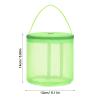 VILLCASE Yarn Storage Bag 2 Pack Small Portable Knitting Organizer with Zipper and Yarn Holder Hole Mesh Bag for Crochet Tools and Knitting Supplies Ideal for Travel and Home view 3