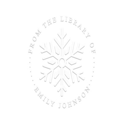 Snowflake Book Embosser Custom, Winter Book Embosser, Personalized Book Stamp Frozen, Library Stamp Personalized, Christmas Book Stamp, Self Inking Stamp, Rubber Stamp, or Embosser