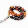 ALBASHAN Tasbih Natural agate muslim prayer beads ramadan gift muslim bracelet arabic accessories pendant (8mm x 12mm x 33beads) view 3
