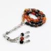 ALBASHAN Tasbih Natural agate muslim prayer beads ramadan gift muslim bracelet arabic accessories pendant (8mm x 12mm x 33beads) view 4