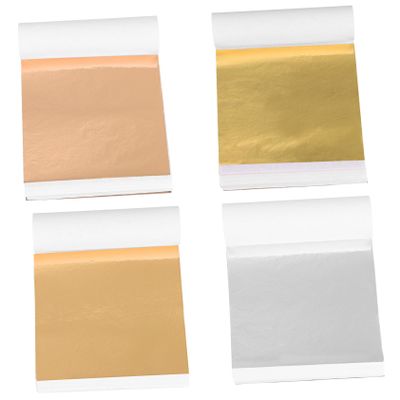 Tofficu Nail Foil Sheets 400pcs Shiny Foil Craft Sheets Metallic Foil Paper for DIY Decorative Projects