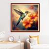 Disxvivy Cross Stitch Stamped Full Embroidery Kits DIY 11CT Cotton Thread Printed DIY Needlepoint Kits Craft Needlework Set Cross-Stitch Stamped Sets-Hummingbirds Gather Honey 18x18 inch view 2