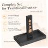 TEHAUX 5sets Chinese Calligraphy Inkslab with Ink Stick for Beginners and Artists Portable and Lightweight for Easy Use Painting and Writing view 3
