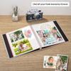 HoneyTolly White Photo Album Self Adhesive Scrapbook Album for 46 Photos/Pictures DIY Linen Cover Album 15 Sheets/30 Blank Pages for Family Wedding, Birthday, Christmas, Anniversary view 2