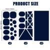 9 Sheets Down Jacket Patches, 3 Styles Self Adhesive Fabric Patches Nylon Repair Patches Washable Fabric Repair Tapes for Jackets Coats Sleeping Bags Tents (Navy Blue) view 2