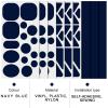 9 Sheets Down Jacket Patches, 3 Styles Self Adhesive Fabric Patches Nylon Repair Patches Washable Fabric Repair Tapes for Jackets Coats Sleeping Bags Tents (Navy Blue) view 4