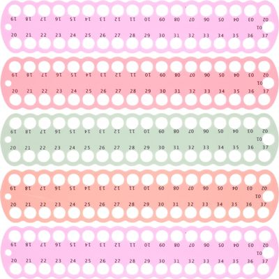 SEWOART 5Pcs Embroidery Floss Organizer Thread Holder Storage Board Cross-Stitch Thread Winding Plate for Sewing Tools and Craft Projects Organizing Tool for Needlework