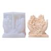 JinGuoZiLP Religious Scalpture Candle Mold for DIY Candle Gypsum Ornaments Home Decor, Epoxy Resin Casting Mold, 11* 13* 4cm view 1