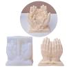 JinGuoZiLP Religious Scalpture Candle Mold for DIY Candle Gypsum Ornaments Home Decor, Epoxy Resin Casting Mold, 11* 13* 4cm view 4