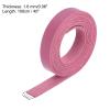 MECCANIXITY Leather Straps Strip Belt 1.2cm(0.5" Width) 100cm(40" Length) Leather Strips String Dark Pink for DIY Craft, Jewelry, Key Chains, Pack of 2 view 2