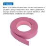 MECCANIXITY Leather Straps Strip Belt 1.2cm(0.5" Width) 100cm(40" Length) Leather Strips String Dark Pink for DIY Craft, Jewelry, Key Chains, Pack of 2 view 4
