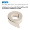 MECCANIXITY Leather Straps Strip Belt 2cm(0.8" Width) 100cm(40" Length) Leather Strips String Beige for DIY Craft, Jewelry, Key Chains view 4