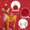 22Pcs Mini Knitting Hats, Mini Knitting Hats DIY Crafts Wool Yarn Hair Accessories, Christmas Mini Knitting Doll Hats Mini Wool Hat for Christmas Ornaments DIY Art and Craft view 2