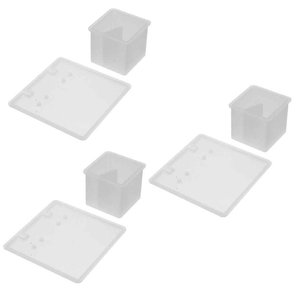 Lurrose 3sets Silicone Mold for Jewelry Stand Flexible Epoxy Molds for Earring and Necklace Craft Storage Organizer for Handmade Projects
