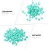 PLAFOPE 100pcs Heart Shape Rubber Pin Backs for Brooches Easy to Use Butterfly Clutch Backing for Crafts and Jewelry Making Mint Green view 4