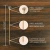 Direct Candle Supply - Slow Burn Cotton Pre-Waxed Wicks - CD Wick 10 for Candle Making - 100 Pack, White view 2