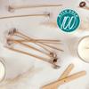 Direct Candle Supply - Slow Burn Cotton Pre-Waxed Wicks - CD Wick 10 for Candle Making - 100 Pack, White view 3