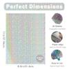Erilano Holographic Silver Cardstock Paper 20 Sheets, 8.5x11 Inch Premium 92lb/250GSM Glitter Iridescent Mirror Paper for Invitations, DIY Crafts, Scrapbooking, Birthday Party Decorations view 2