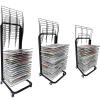 Drying Rack - Mobile Metal Art Storage Rack, Painting Drying Rack With 4 Wheels Stack Rack, Metal Power Coated Design Artwork Storage Display Rack, For Painting, Drawings, And More Ideal ( Size : 20 p view 2