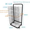 Drying Rack - Mobile Metal Art Storage Rack, Painting Drying Rack With 4 Wheels Stack Rack, Metal Power Coated Design Artwork Storage Display Rack, For Painting, Drawings, And More Ideal ( Size : 20 p view 3