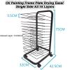 THEGA Art Drying Rack - Steel Drying Painting Racks, Kids Painting Drying Rack with Wheels, Keep Artwork Protected While Drying, Space Saving Rack, Ideal for Schools and Art Studios (Size : 15Layers) view 2