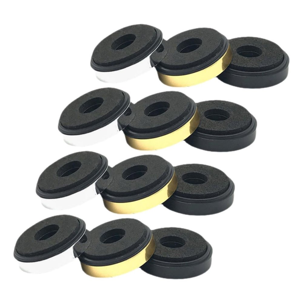 Homoyoyo 12pcs Speaker Isolation Pads Non- Feet for Amplifiers Turntables and Audio Equipment Material Shock Absorption Compact Design