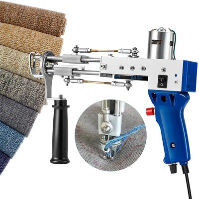 GeRRiT Cut Pile Loop Pile 2in1 Rug Tufting Gun, Electric Carpet Weaving Flocking Machine Handheld Knitting Rug Gun Machine 100V-240V