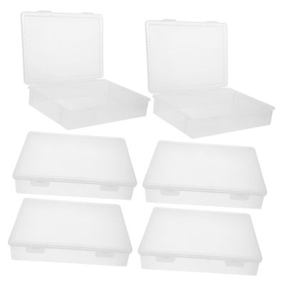 SEWOART 6pcs Stackable Storage Bins for Crafts Jewelry Beads and Office Supplies Multi-Functional Organizers for Easy Access and Neat Organization