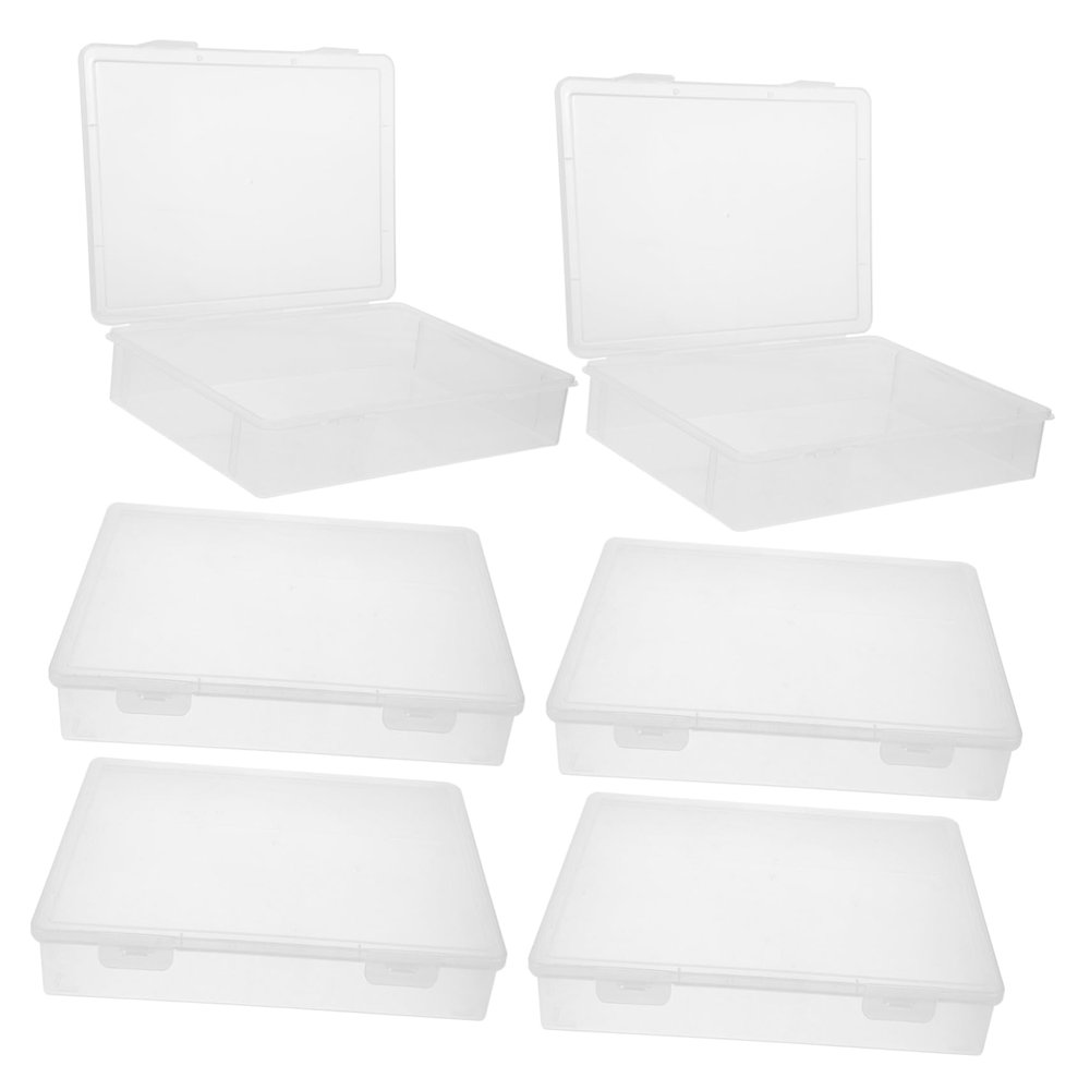 SEWOART 6pcs Stackable Storage Bins for Crafts Jewelry Beads and Office Supplies Multi-Functional Organizers for Easy Access and Neat Organization