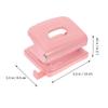DEARMAMY 2pcs Loose Leaf Hole Puncher Manual Paper Sheets Hole Maker for Office Durable Plastic Metal Design for Crafting and Book Binding view 2