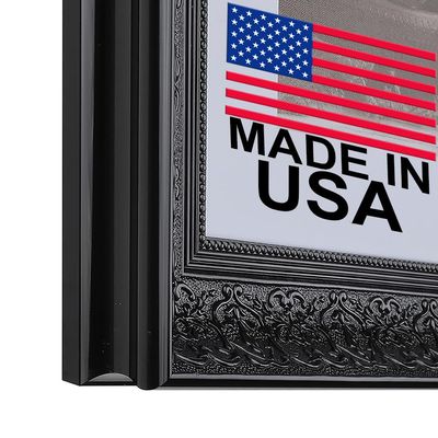 27X40 2 1/2" Polystyrene Victorian Picture Frame 1556 Series Rich Black by WholesaleArtsFrames-com Made In USA