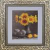7X7 3 3/8" Polystyrene Ornate Picture Frame 1743 Series - Grey Chocolate Gold by WholesaleArtsFrames-com Made In USA view 1